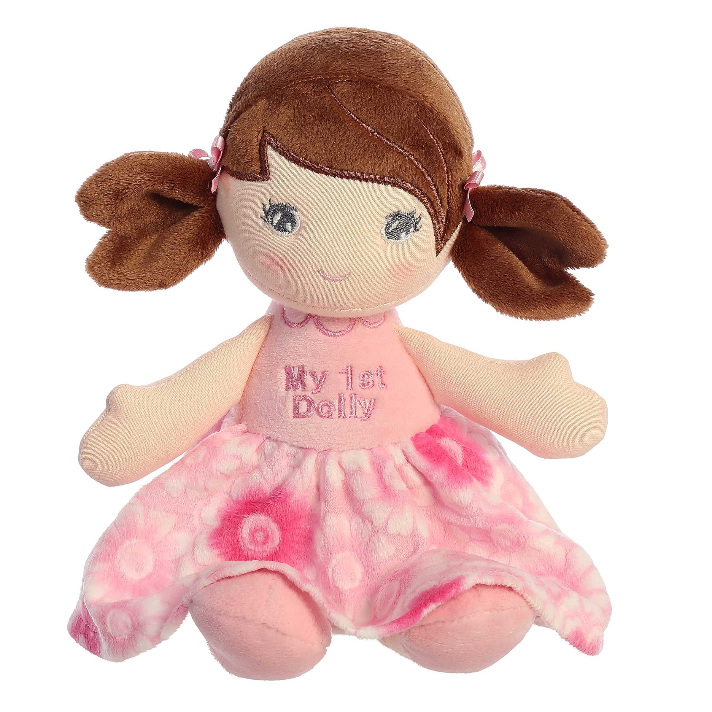 Amazon.com: Aurora® Elegant My First Dolly Baby Stuffed Doll
